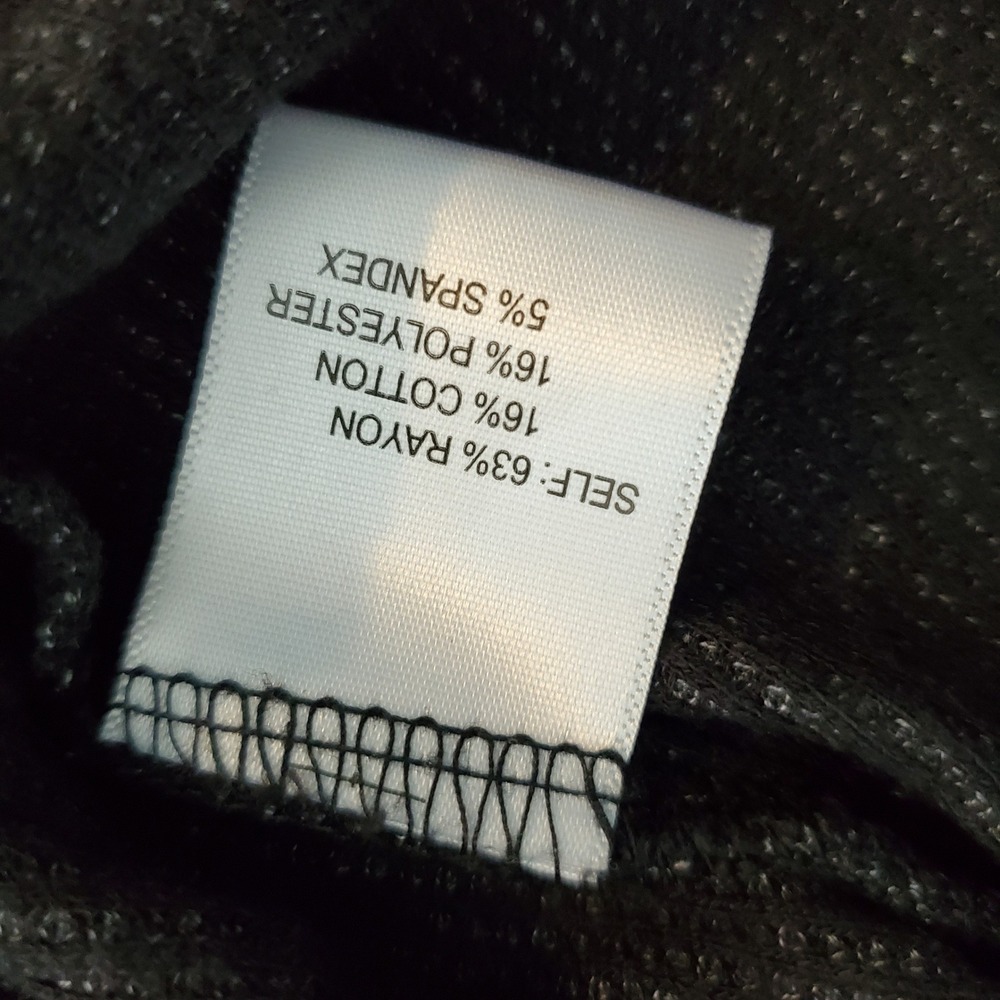 Jane + Delancey 2X Charcoal Grey Waffle Knit Roll Tab Sleeve Henley Top Shirt - Picture 10 of 10